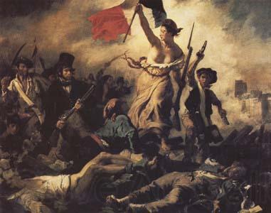 Eugene Delacroix Liberty Leading the People(28 th July 1830) (mk09) Norge oil painting art